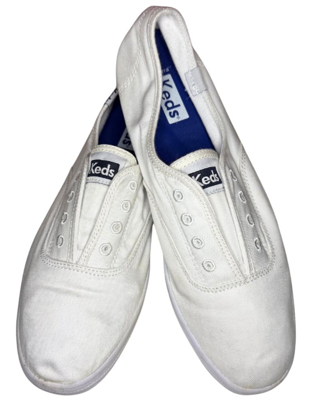 Keds Classic White Slip On Sneakers Size 8.5
